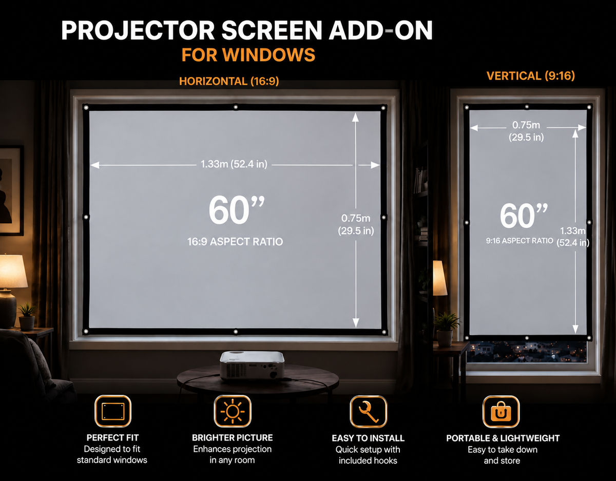 The HauntView Projector Screen